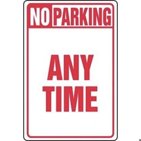 Accuform Safety Sign NO PARKING ANY TIME 18 in x MVHR401VS - main